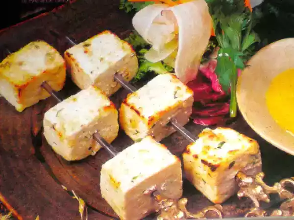 Recipe Paneer tikka & grilled broccoli