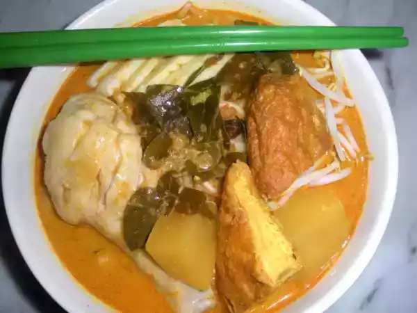 Recipe Steamed chicken curry noodles