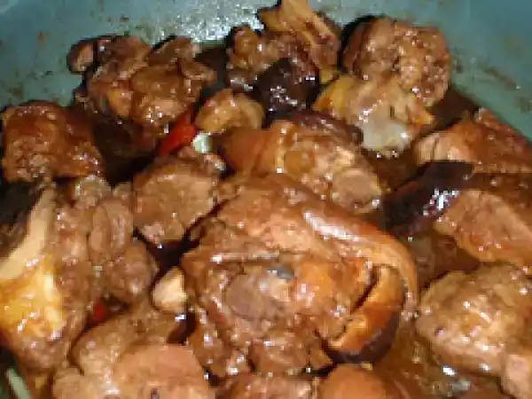 Recipe Stewed pork leg in hoisin sauce