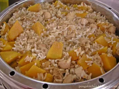 Recipe Steamed pumpkin rice