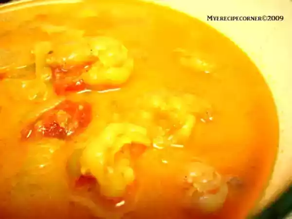 Recipe Prawn kurma (shrimp in spicy indian gravy)
