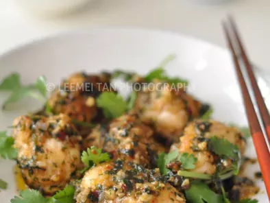 Recipe Coriander & chili monkfish cheeks stir-fry