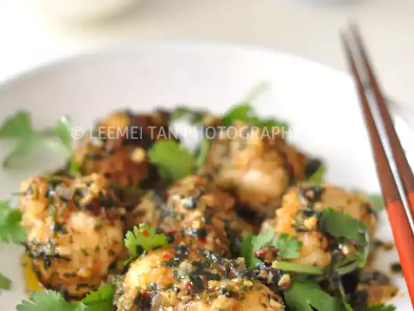 Recipe Coriander & chili monkfish cheeks stir-fry