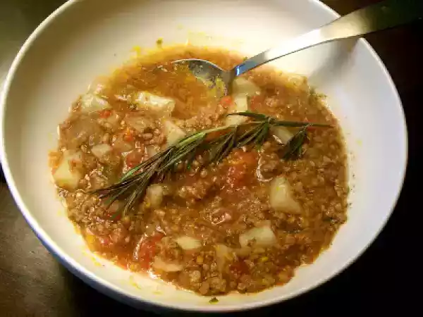 Recipe Fall hamburger soup