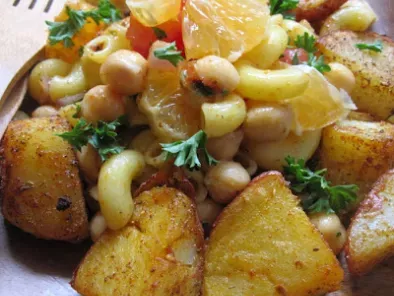 Recipe Curry mac salad and smoked potatoes (fat free & gluten free & soy free)