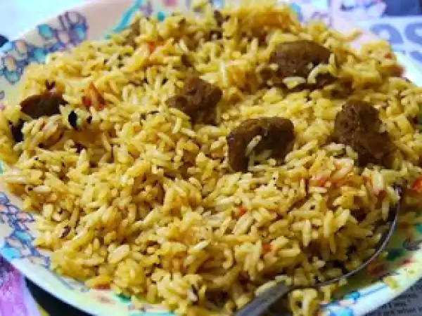 Recipe Healthy vegetarian biryani (soya chunks biryani)