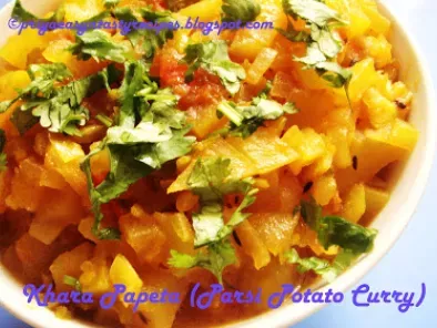Recipe Khara papeta (parsi potato curry)