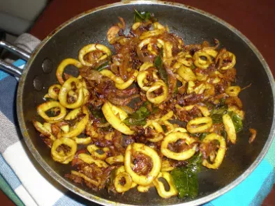 Recipe Squid fry ( koonthal / kanava fry )