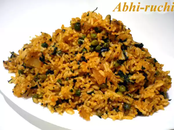 Recipe Menthya soppina kalsidanna/ methi rice/ fenugreek leaves rice