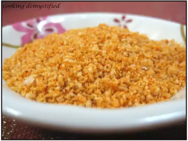 Recipe Nuvvula podi - roasted sesame and chilli powder