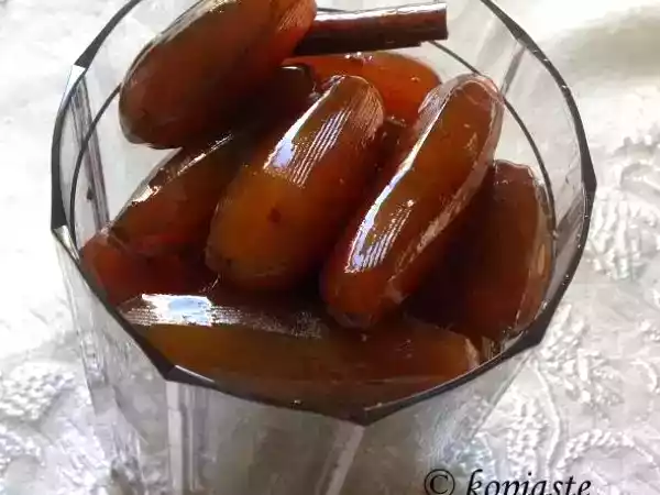 Recipe Glyko melitzanaki me grenadini (eggplant with grenadine spoon sweet)
