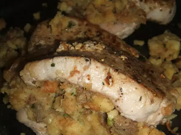 Recipe Sausage stuffing stuffed pork chops