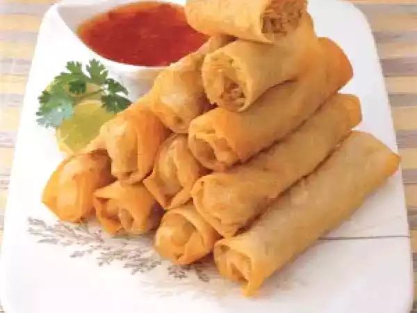 Recipe Maggi vegetable spring rolls & nestle orange flavored kit kat cake