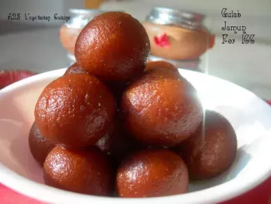 Recipe Gulab jamun(fried milk balls soaked in sugar syrup) (icc)