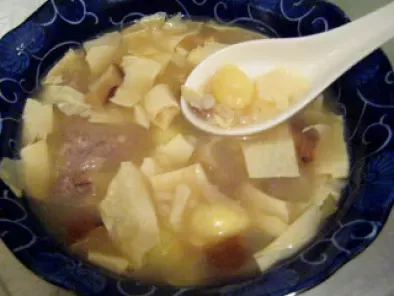 Recipe Dried beancurd pork barley soup - fu jook tong