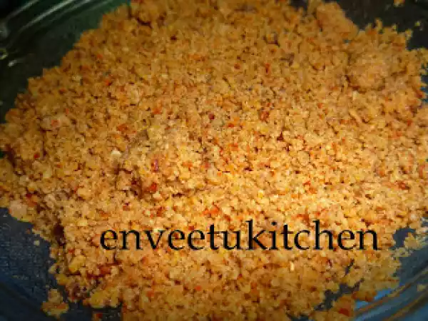 Recipe Peanut-sesame powder/verkadalai-ellu podi