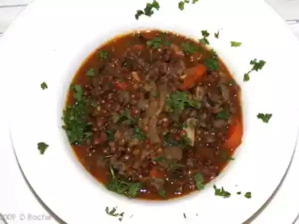 Recipe French lentil stew