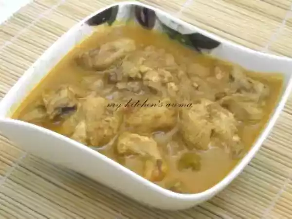 Recipe Nellore kodi pulusu (chicken cooked in tamarind gravy)