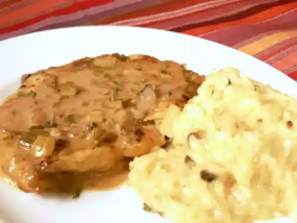 Recipe Chicken marsala with marsala risotto
