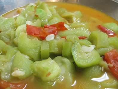 Recipe Loofa luffa tomato soup of the day, 