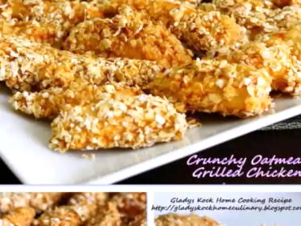 Recipe Healthy crunchy oatmeal grilled chicken recipe