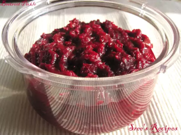 Recipe Beetroot & dates pickle