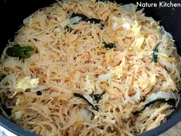 Recipe Semiya upma with scrambled egg