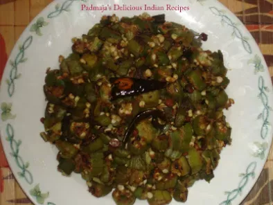 Recipe Okra/lady finger/bendakaya/bhindi curry