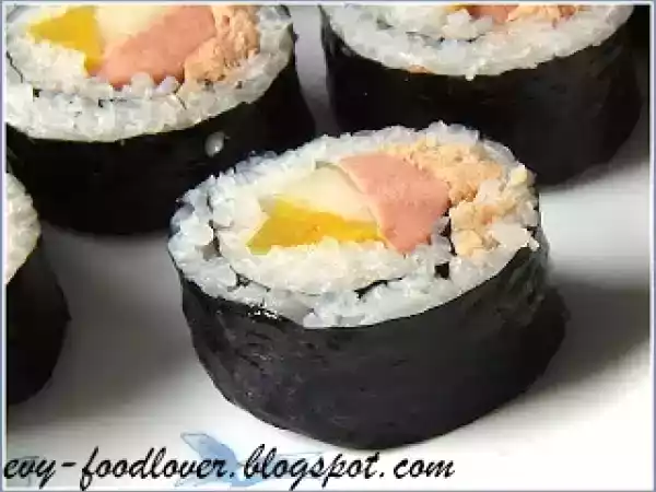 Recipe Tuna/sausage kimbap