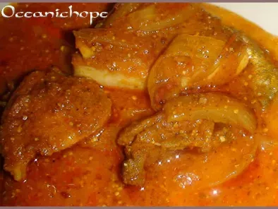 Recipe Machli baat (maach baat, maach jhor, fish in mustard gravy with rice)