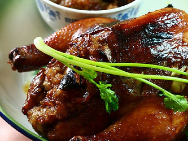 Recipe Grilled chicken with sticky rice stuffing