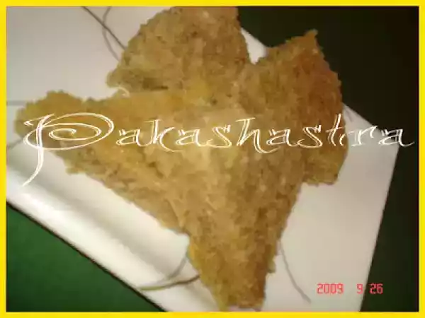 Recipe Eggless banana cake