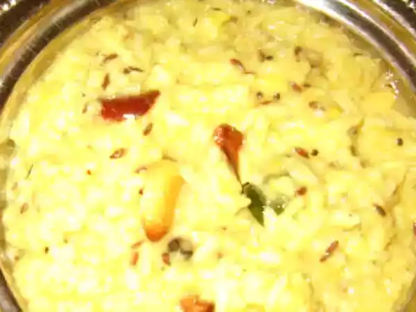Recipe Rice and lentil porridge/ kara pongal