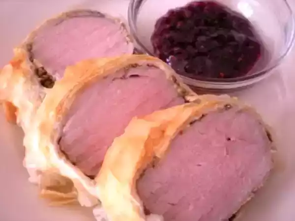 Recipe Pork tenderloin wrapped in phyllo dough