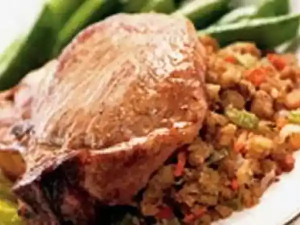 Recipe Cajun stuffed pork chops