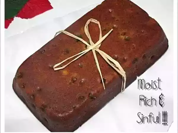 Recipe Rich christmas fruit cake for a new beginning