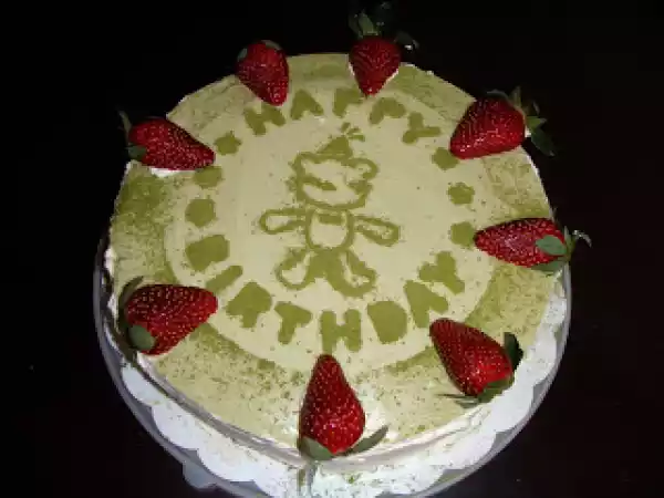 Recipe Life long friend : green tea mousse cake