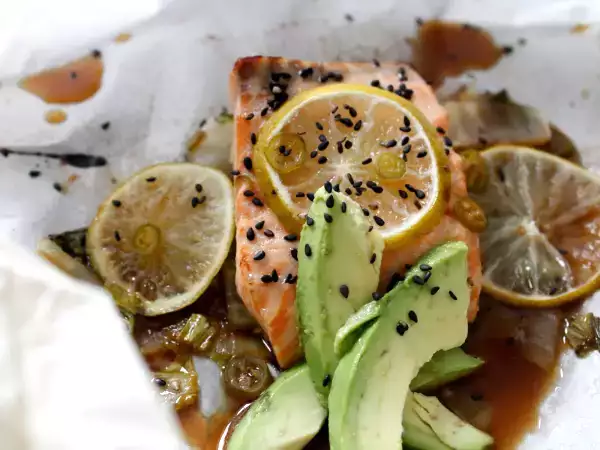 Recipe Sesame lime salmon & bok choy