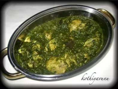 Recipe Saagwala murg /spinach/palak chicken curry