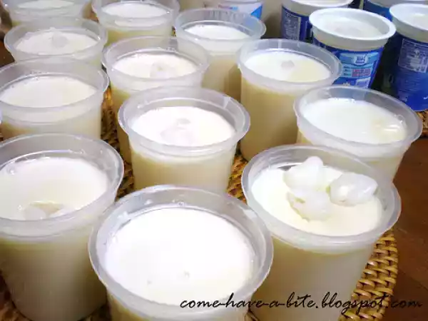 Recipe Soya bean longan jelly