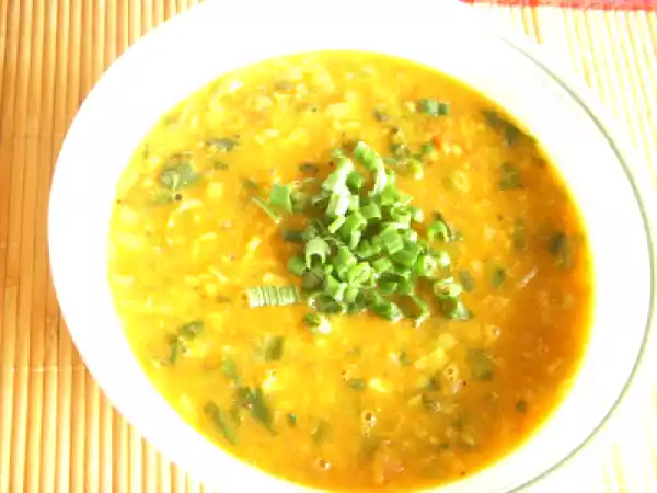 Recipe Vengaya thal sambar/ green onion sambar