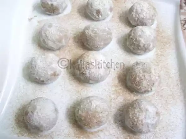 Recipe Mexican wedding cookies for global kadai event and thai velli kolam