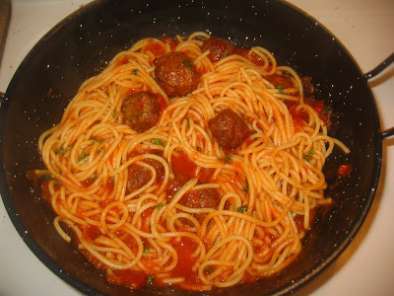 Recipe Spaghetti with chicken balls