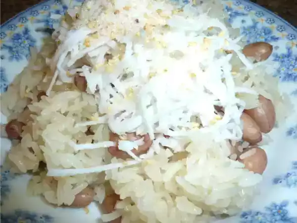 Recipe Peanut sticky rice (xoi dau phong)