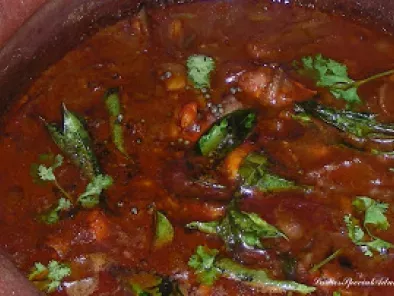 Recipe Chemmeen varutharachathu (prawns curry)