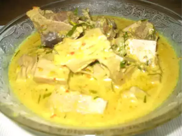 Recipe Opor nangka muda (jackfruit in hot & spicy coconut gravy)