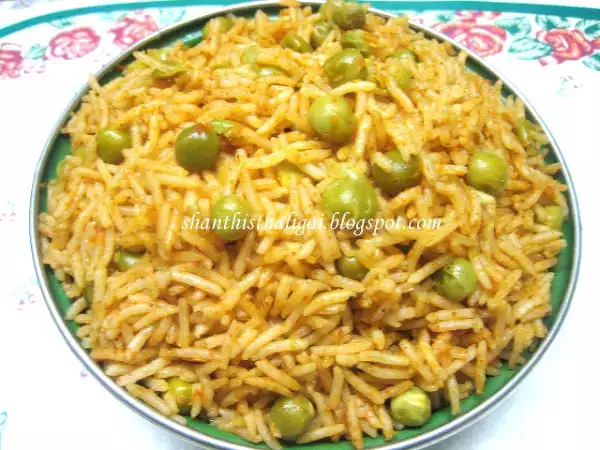 Recipe Chat phat peas pulao