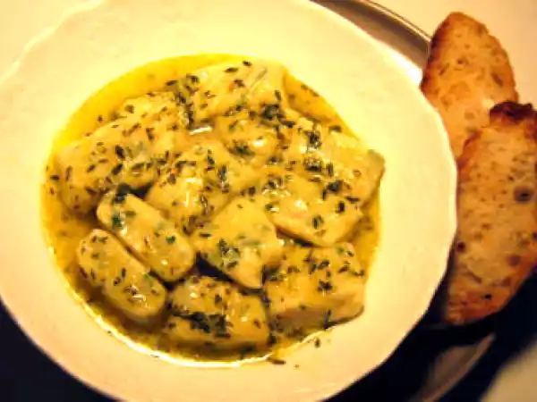 Recipe Ricotta gnocchi with lemon and thyme butter