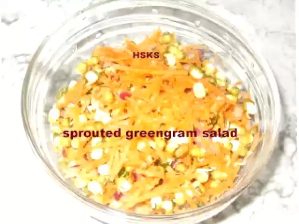 Recipe Hesarukaalina salad/sprouted salad