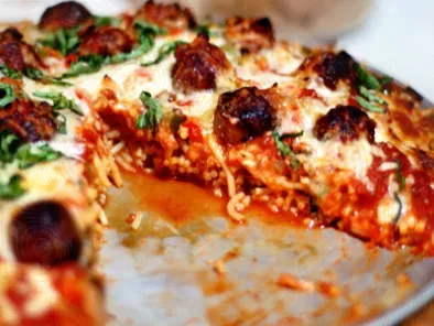Recipe Spaghetti & meatballs pizza